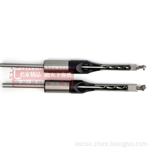 Longshan 5/16'' (8mm) woodworking square auger tools hole drilling electric drill wood drill chisel set